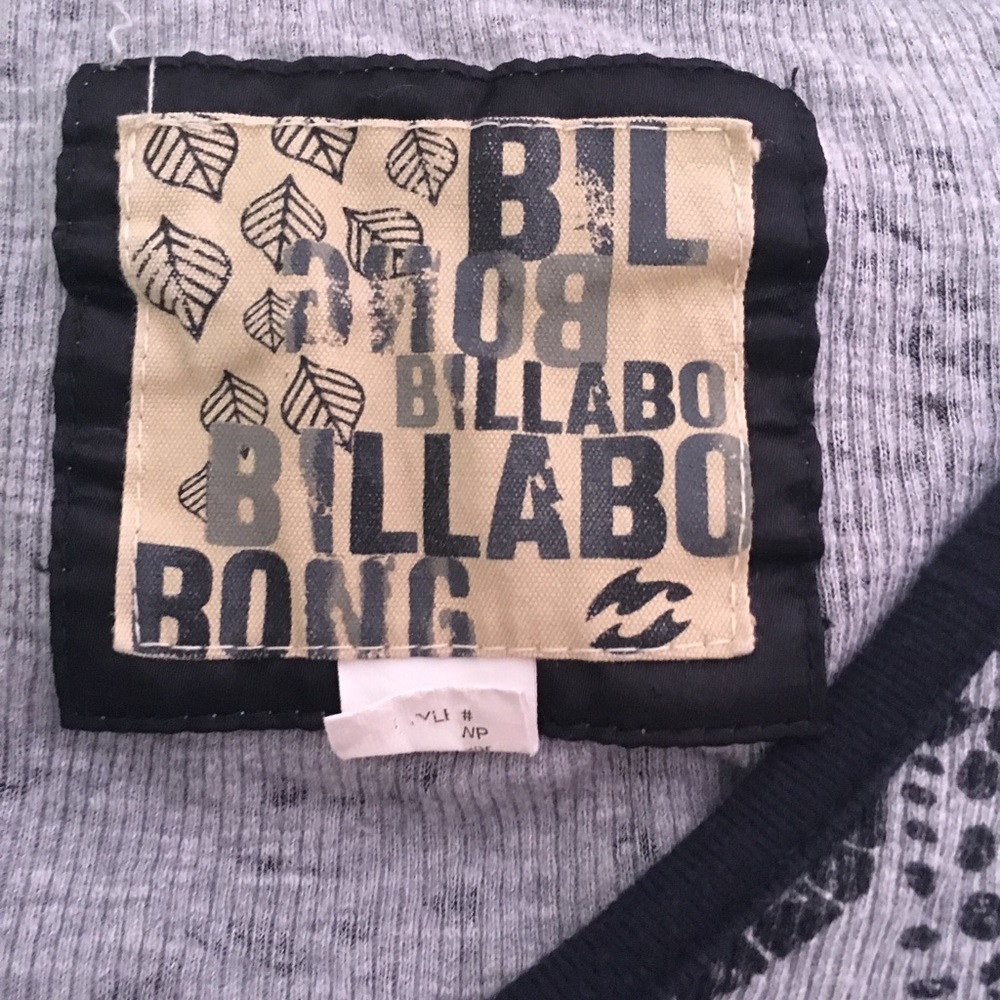 Billabong long sleeve paisley design shirt